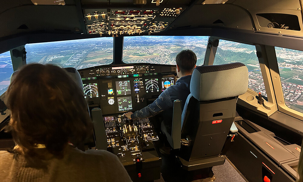 immagine simulatore di volo